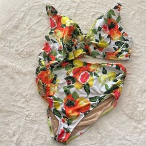 Swim by Cacique Floral Underwire Bikini Set – 42DD Top & 18 Bottoms